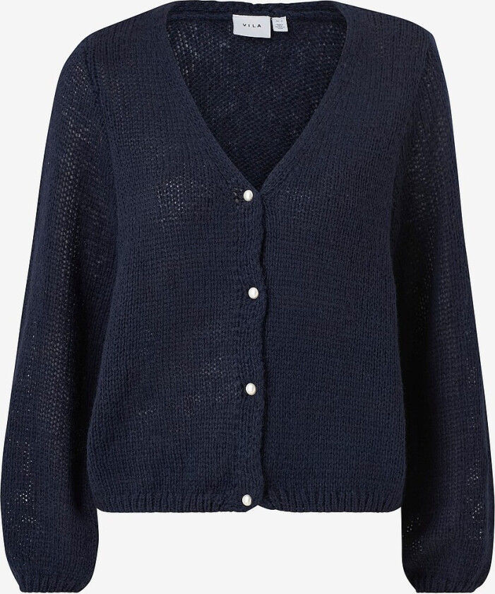 Kardigan viChoca LS Knit Pearl - Blå
