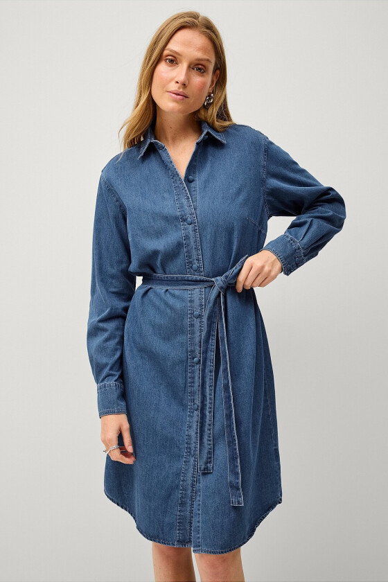 Skjortekjole Doris - Blå