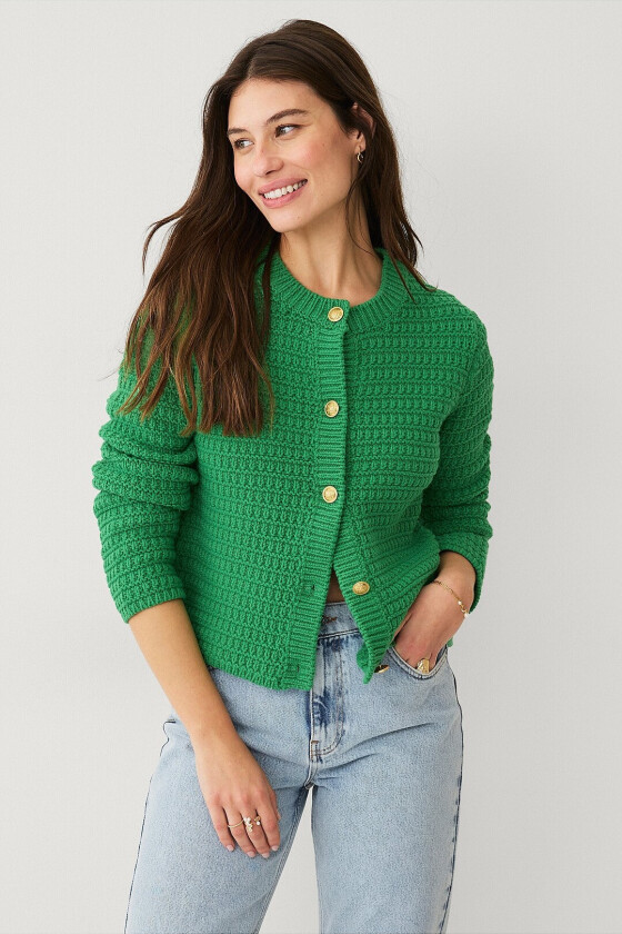 Cardigan - Grønn