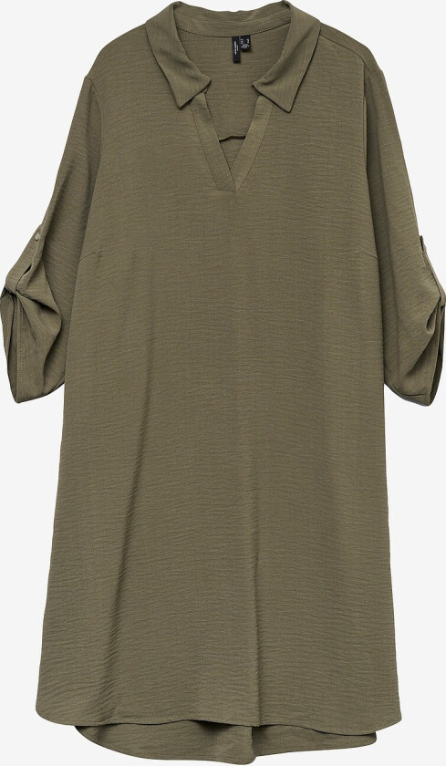 Kjole vmCalva Short Fold-up Dress - Grønn