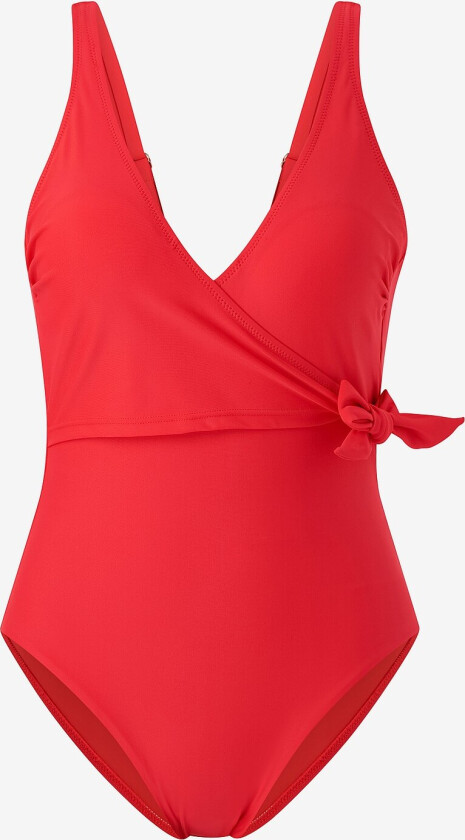 Badedrakt Wrap Onepiece w Fix Cups And Adjustable Strapes - Rød