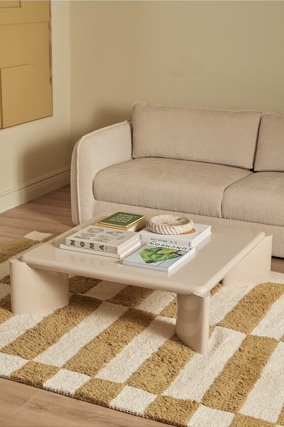 Salongbord Kaxmin 100x100 cm - Beige