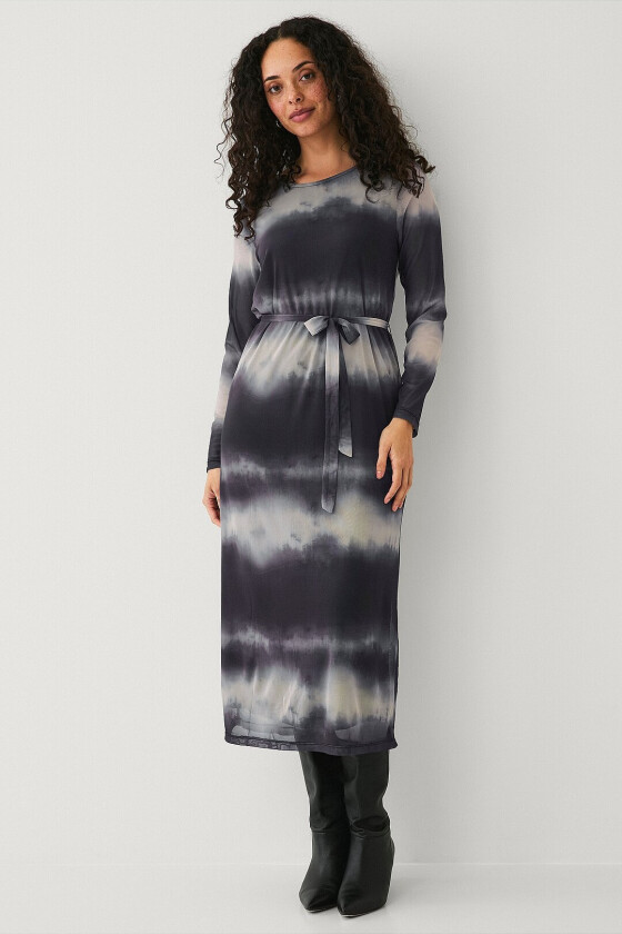 Kjole viVolettis Mai O-neck Midi - Svart