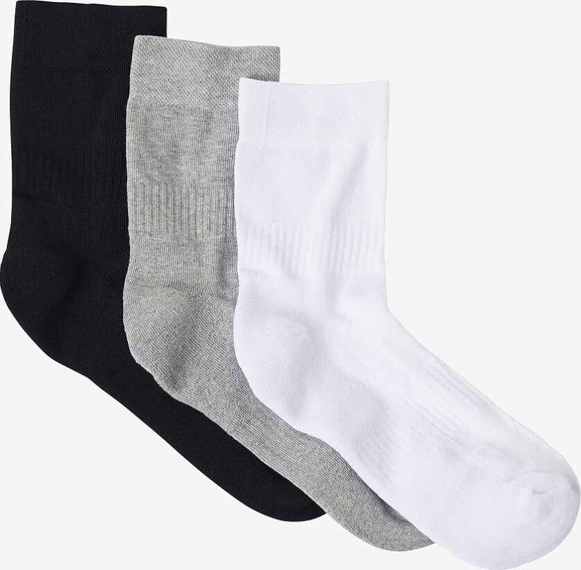 Sportssokker 3-pakning - Hvit