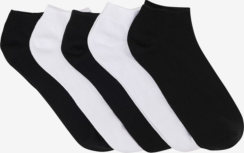 Ankelsokker 5-pk - Svart