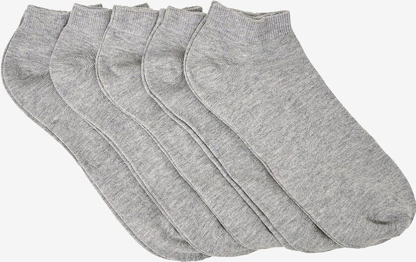 Ankelsokker 5-pk - Grå