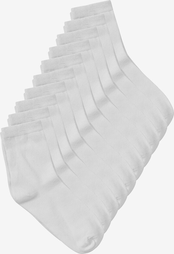 Sokker 10-pk - Hvit