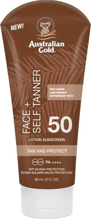 Face + Self Tanner SPF 50 88 ml