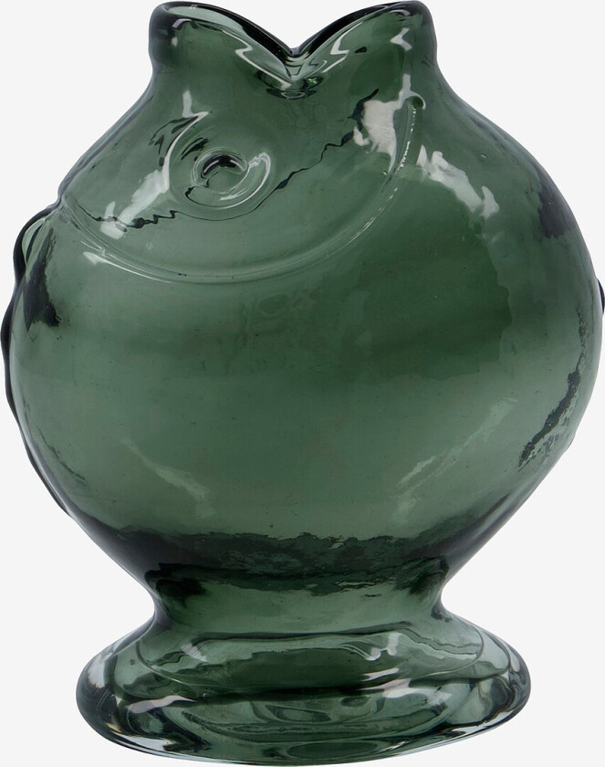 Vase, HD Fisk h 17,5 cm - Grå