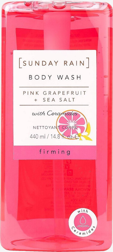 Pink Grapefruit & Sea Salt Body Wash 440Ml - Rosa