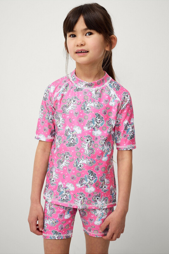 UV-sett med topp og shorts - Rosa