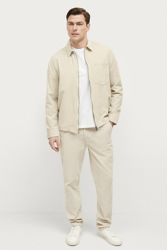Chinos Tapered Cord Chino - Hvit