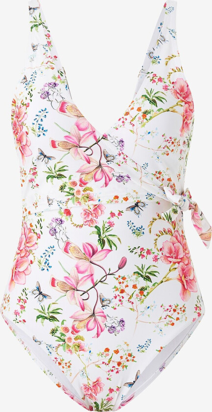 Badedrakt Wrap Onepiece w Fix Cups And Adjustable Strapes - Flerfarget