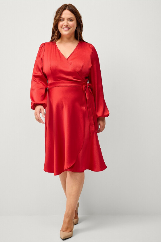 Omslagskjole Ellie - Rød