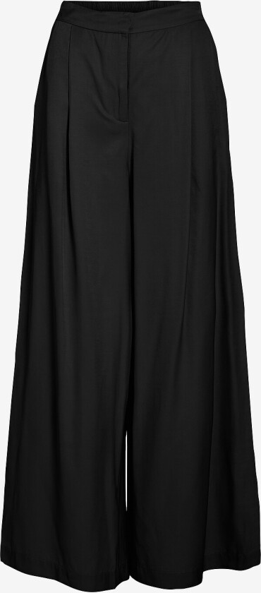 Bukser viGry HW Pleated Wide Fit Pants - Svart