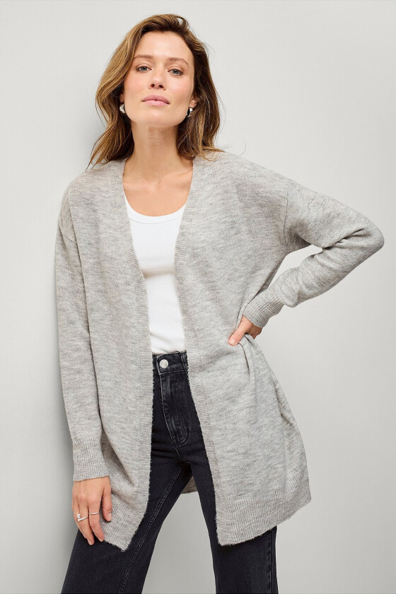 Strikket cardigan - Grå