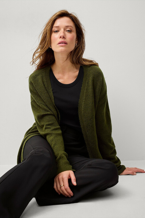 Strikket cardigan - Grønn