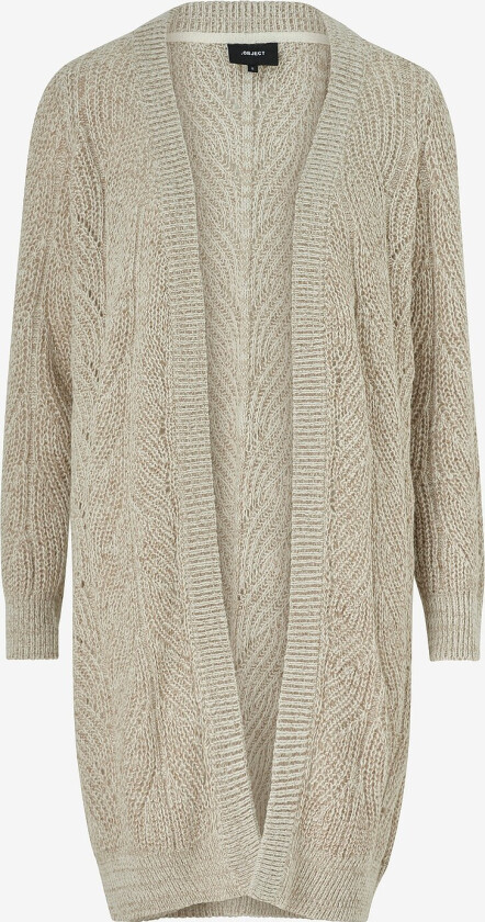Cardigan objNova Stella L/S Knt - Beige