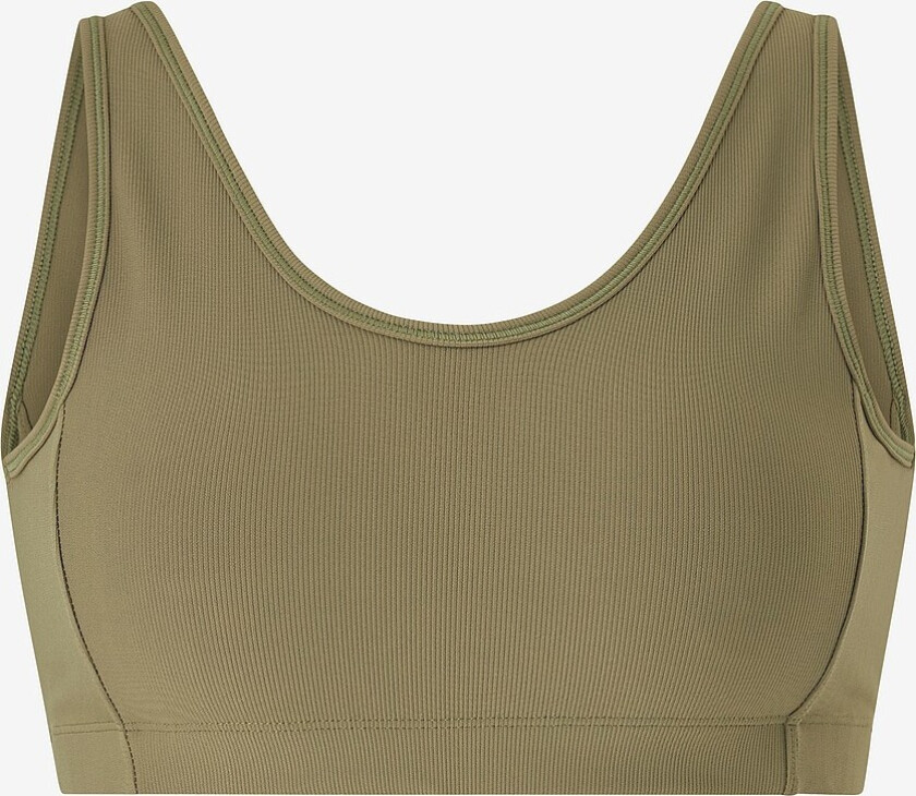 Sports-BH V-neck Structure - Grønn