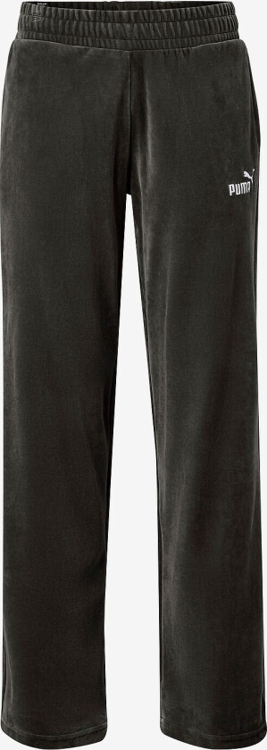 Velurbukser Ess Elevated Velour Straight Pants - Svart