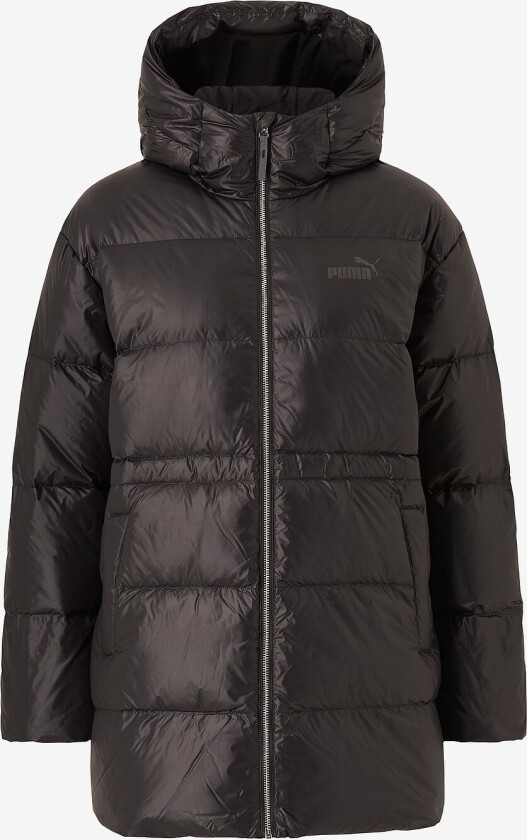 Dun jakke Style Hooded Down Jacket - Svart