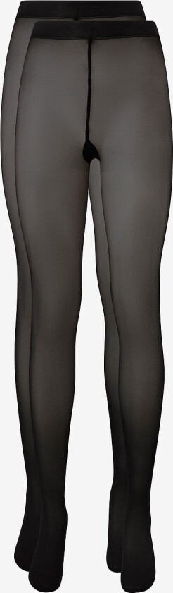 Strømpebukser 20 Denier Dull 2-pakning - Svart