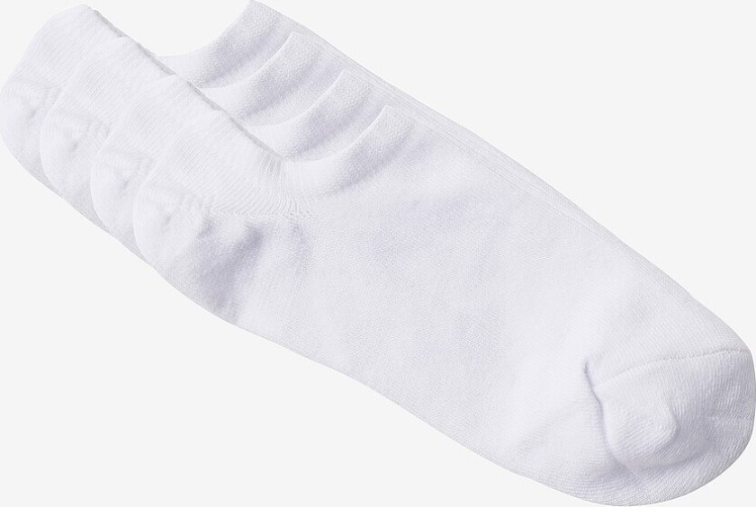 Ankelsokker Sneaker 4-pakning - Hvit