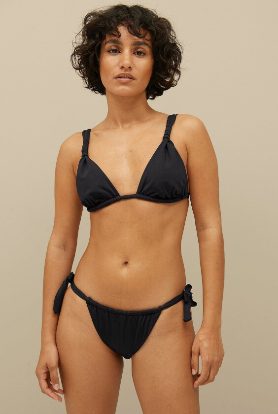 Bikinitruse Kerri med knytband - Svart