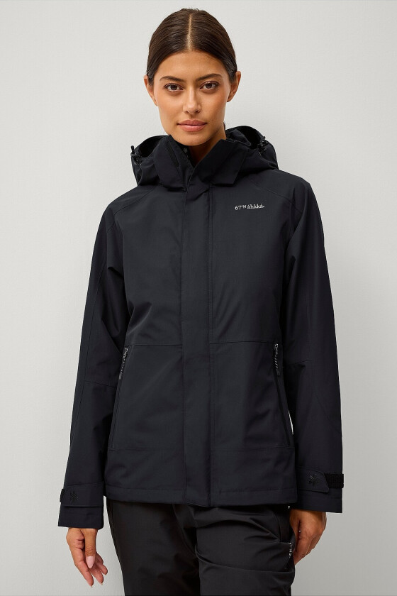 Regnjakke Rain Jacket W - Svart