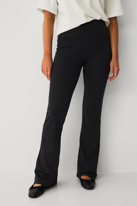 Leggings med bootcut - Svart