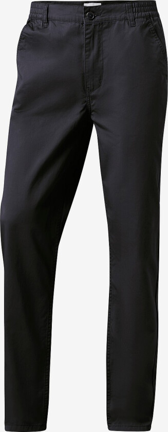 Tapered Fine Twill Trousers - Svart