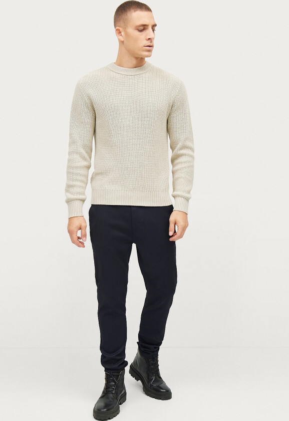 Tapered Twill Trousers - Blå