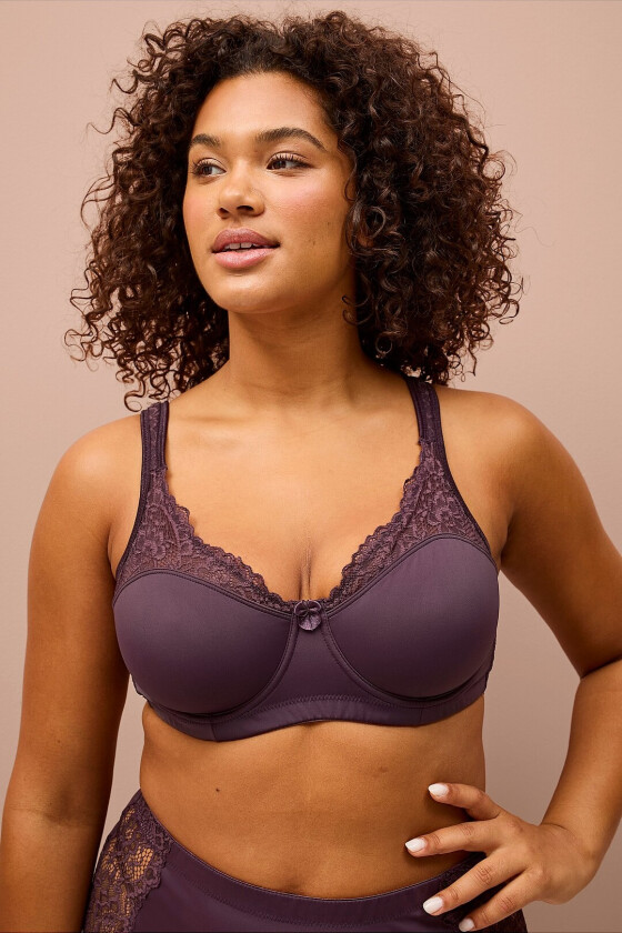 Spile-BH Cecilia Minimizer med blondedetaljer - Lilla