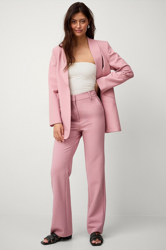 Maya dressbukser med høy midje - Rosa