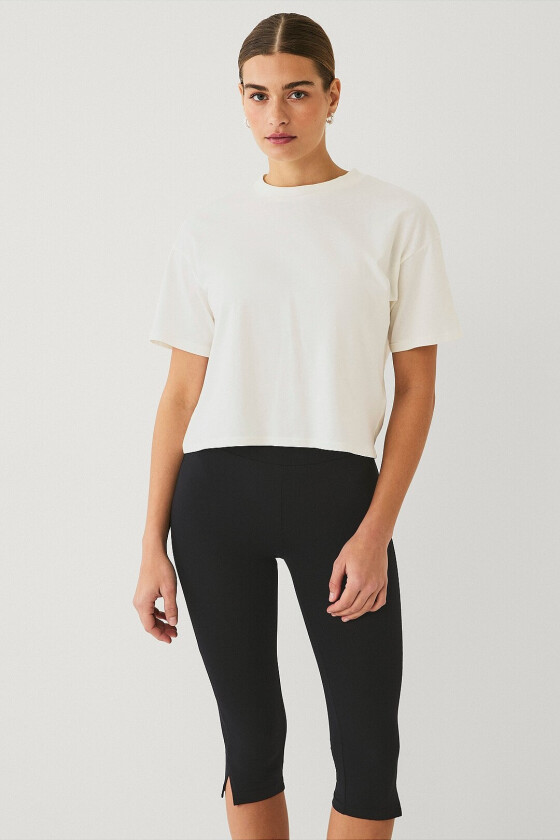 Leggings i capri-modell - Svart