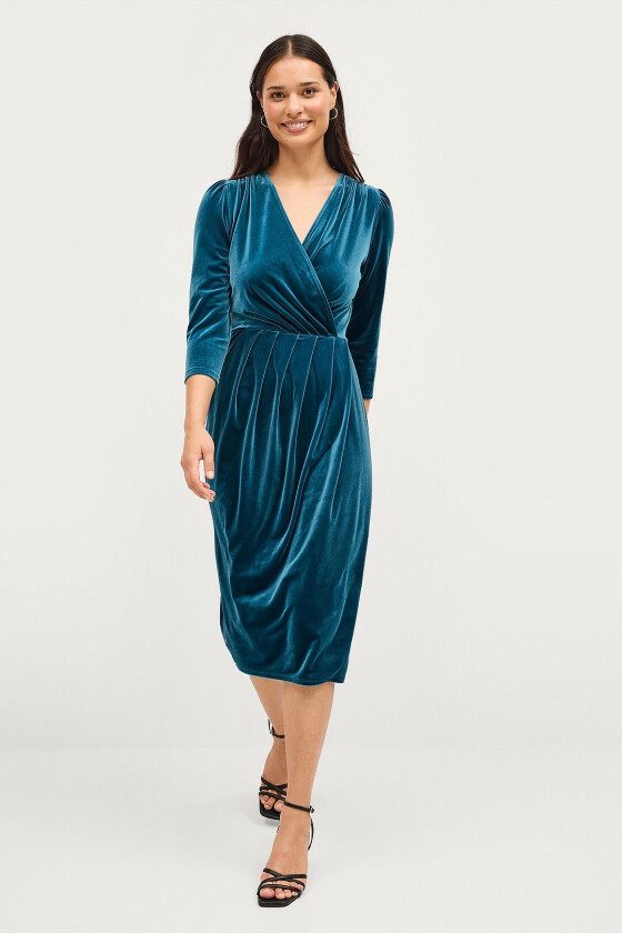 Velurkjole Dress Sessan - Blå