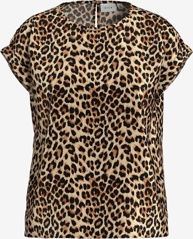 Topp Viellette S/s Full Satin - Brun