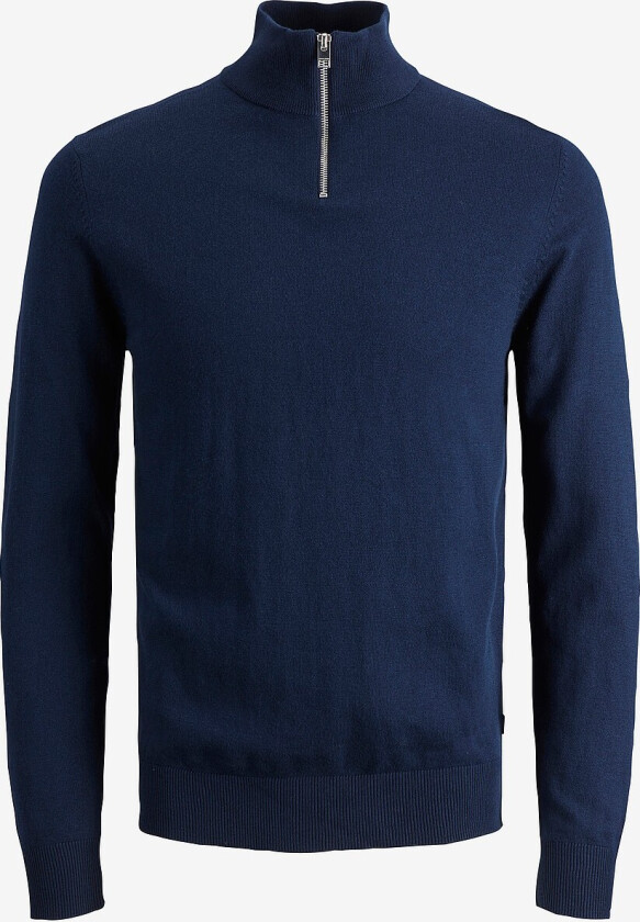 Pullover jjeEmil Knit Half Zip Jnr - Blå