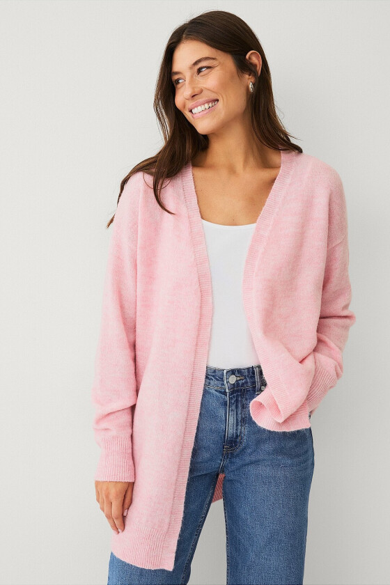 Strikket cardigan - Rosa