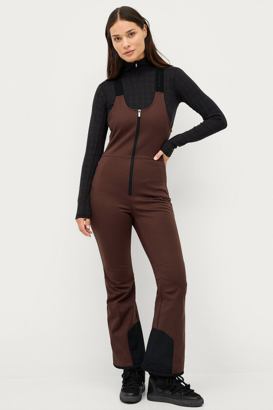 Gold Softshell Bib Ski Pant - Brun