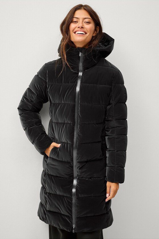 Parka Gold Soft Touch PU Parka - Svart