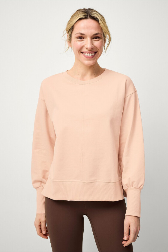 Collegegenser Sweat Crewneck Soft - Rosa
