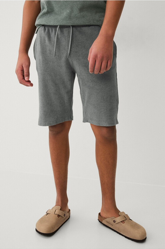 Shorts Jason i frotté - Grå