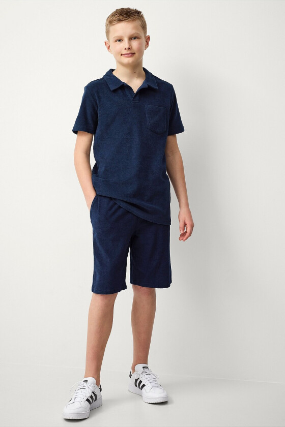 Shorts Jason i frotté - Blå