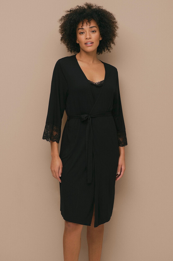 Morgenkåpe Kyla - Svart