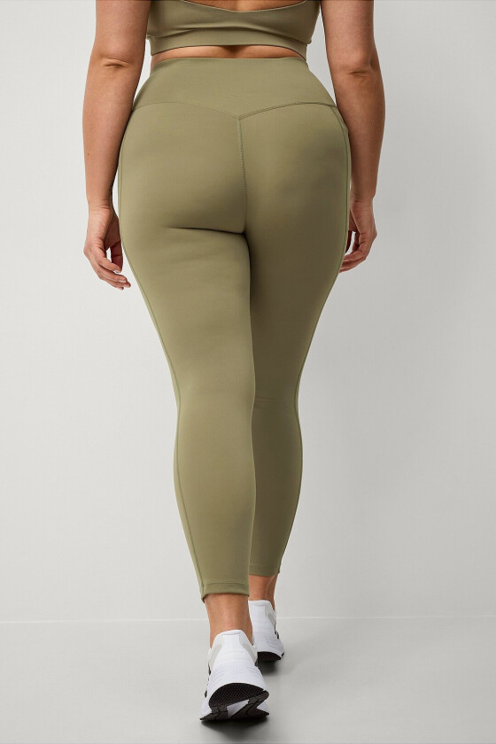 Treningstights Studio Tights Flat Front Core - Grønn