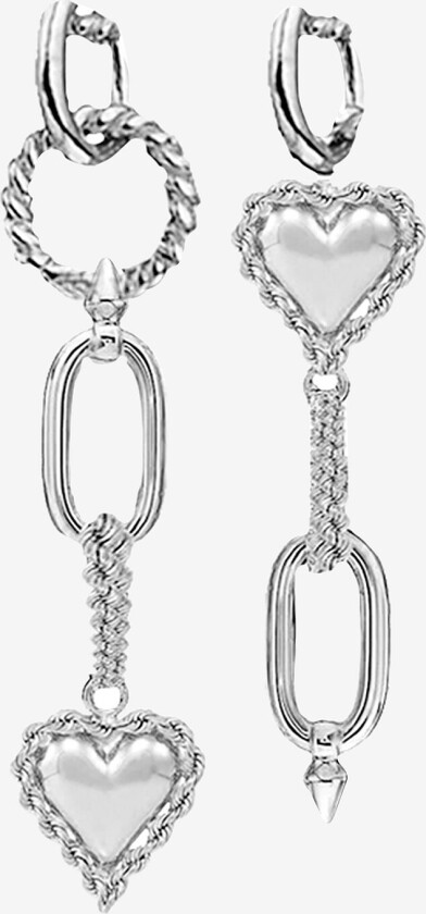 Øredobben Golden Devotion Hoops - Sølv