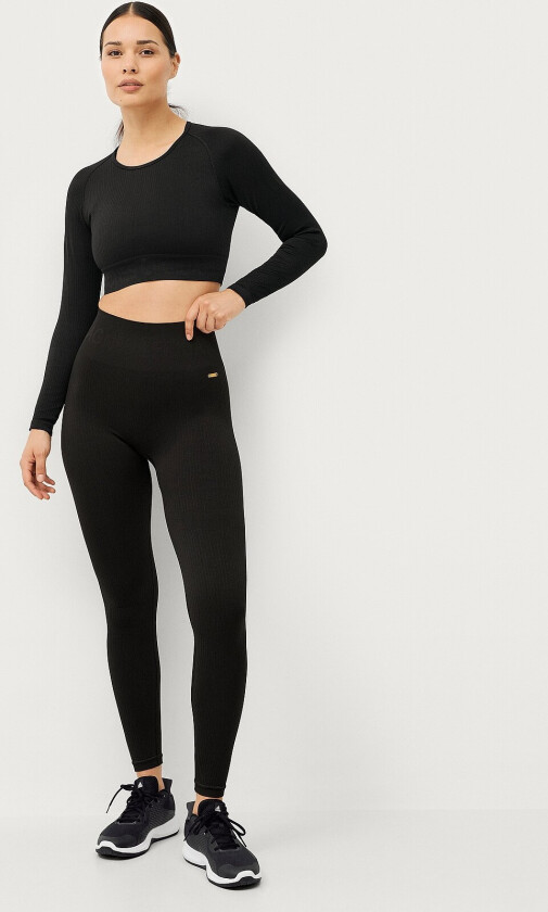 Treningstights AC Studio Seamless Tights - Svart