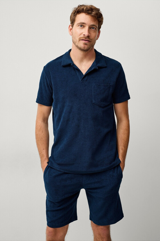 Frottéshorts Jake - Blå