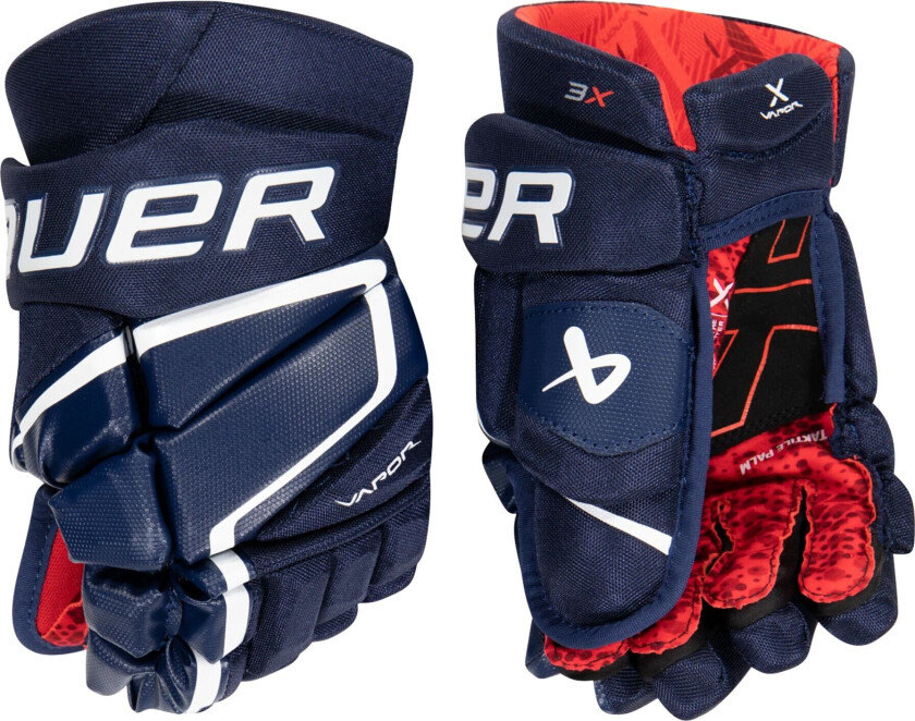 bauer S22 Vapor 3X Glove - Int 23/24, hockeyhanske intermediate Navyblue